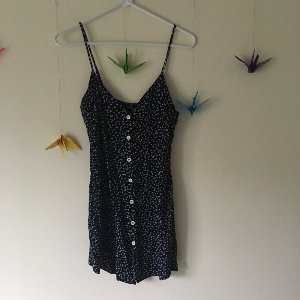 Floral button down dress